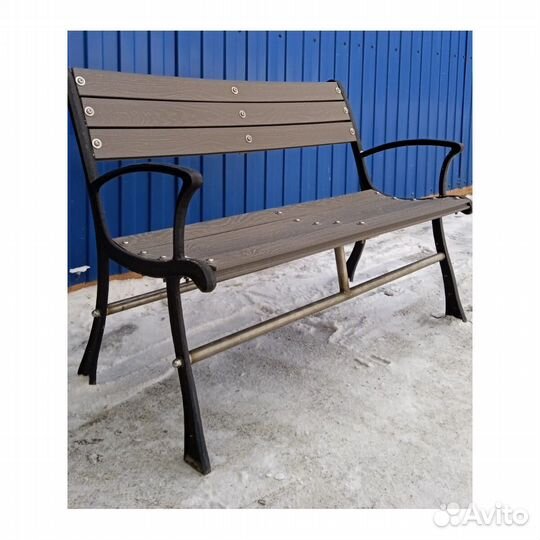 Скамейка чугунная нержавеющая уличная