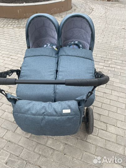 Коляска для двойни Mikado Tween De Luxe 3 в 1