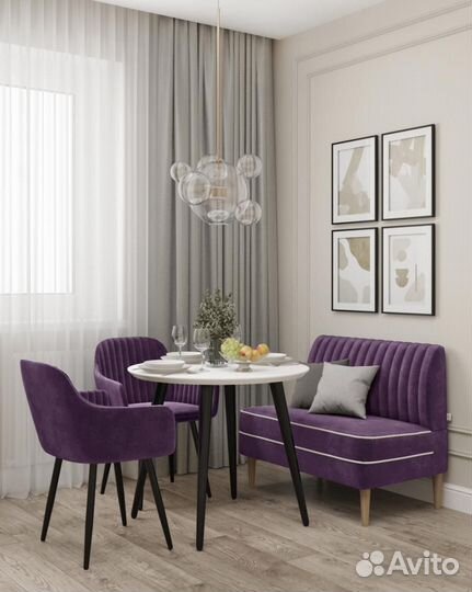 Стулья мягкие для дома и офиса / Стул Бордовый