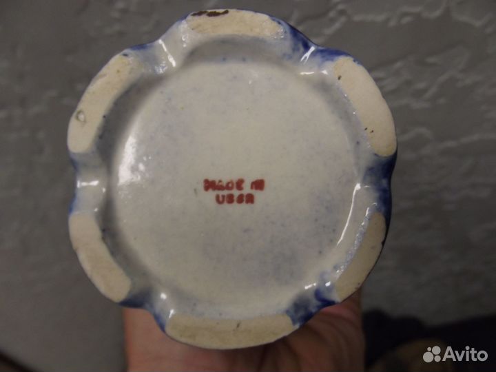 Ваза фарфор экспортная СССР cobalt редкая
