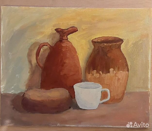 Картина маслом на картоне 24х30