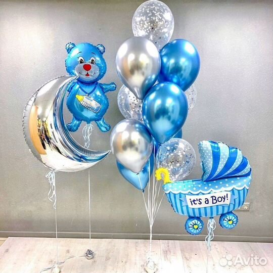 Шары на выписку мальчику
