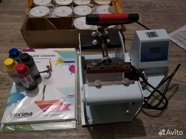 Термопресс для кружек, комплект для бизнеса. Кружк