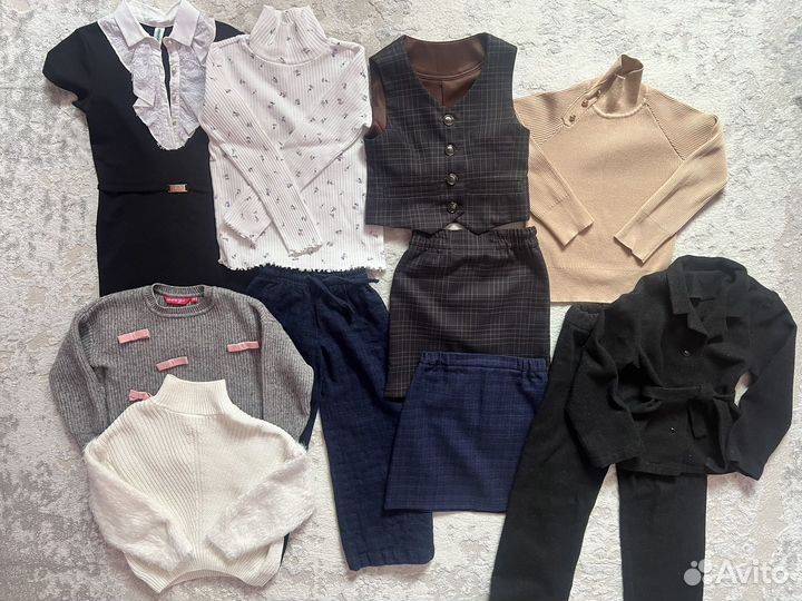 Одежда для девочки пакетом 122 128