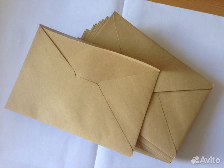 Конверты крафт 20 штук