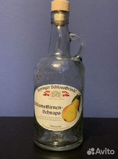 Фигурная бутылка из-под шнапса