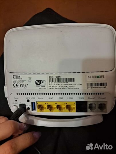 Wifi роутер zte