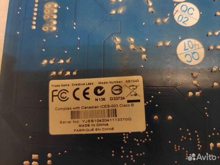 Звуковая карта Creative Sound Blaster SB 1040