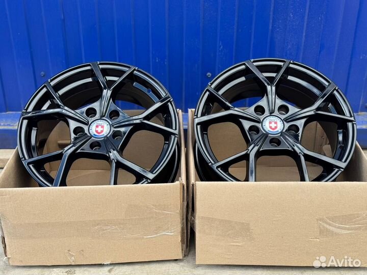 Диски r16 5x112 HRE RST Черный глянец