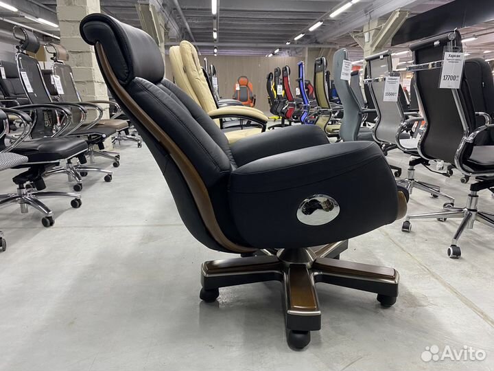 Кресло руководителя натуральная кожа