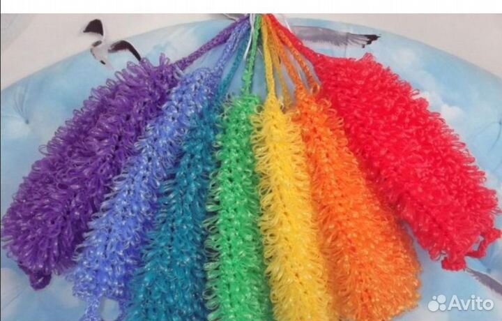 Мочалка ручная вязка