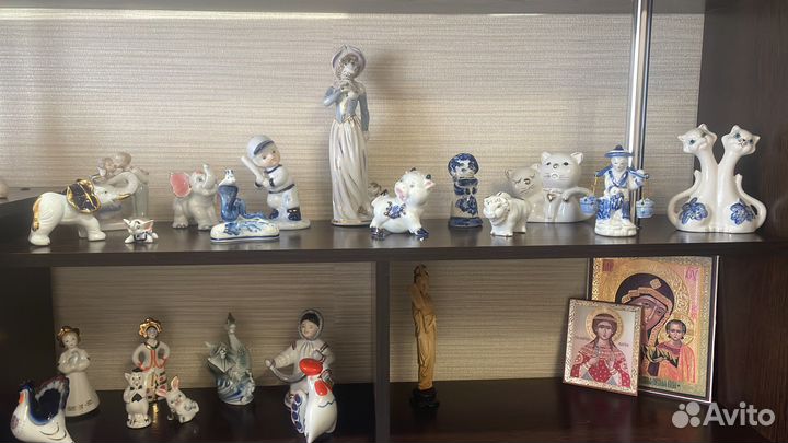 Фарфоровые статуэтки лфз,Гжель
