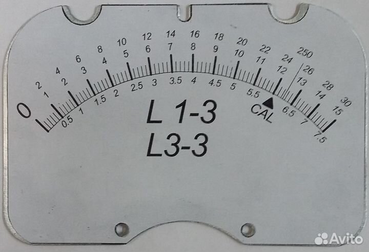 Шкала для испытателя, измерителя радиоламп Л1-3