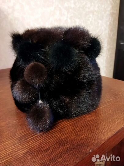 Шапка норковая женская бу