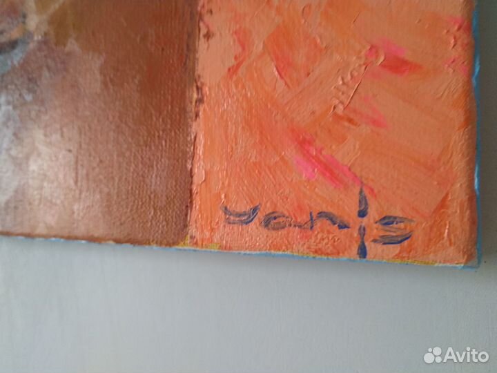 Белое бикини. Масло, хлопок. Картина