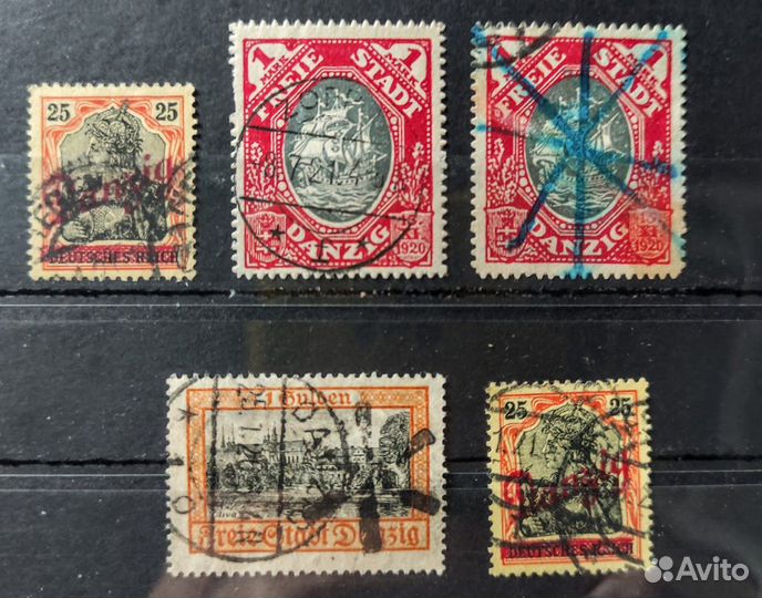 Марки Германия Данциг Danzig 1924г