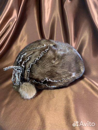 Берет из меха норки