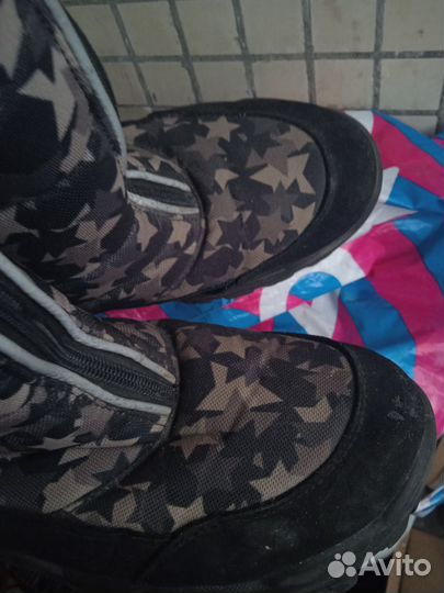 Сапоги дутики 36 размер теплые