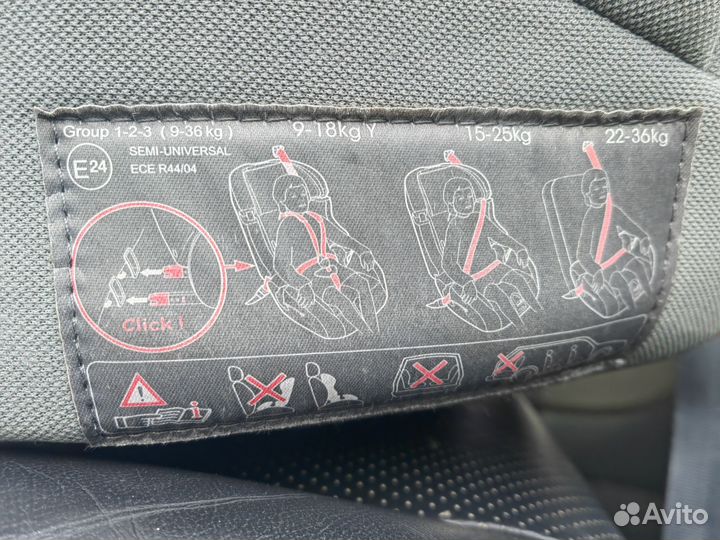 Автокресло детское 9-36 кг