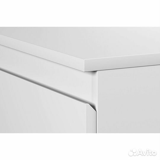 Тумбочка прикроватная 2 ящика белая 40х50