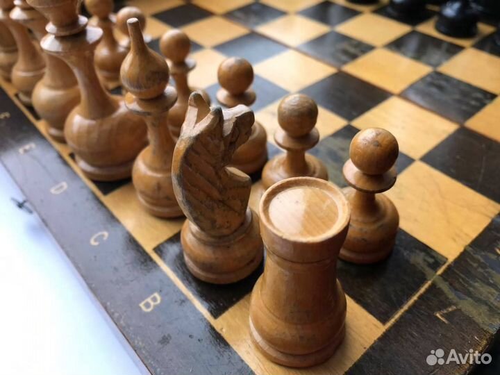 Шахматы деревянные СССР бу 30х30
