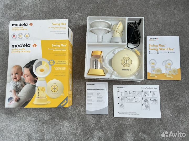 Молокоотсос электрический medela swing flex