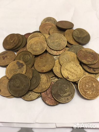 2 копейки СССР около 100шт 1926-1991гг