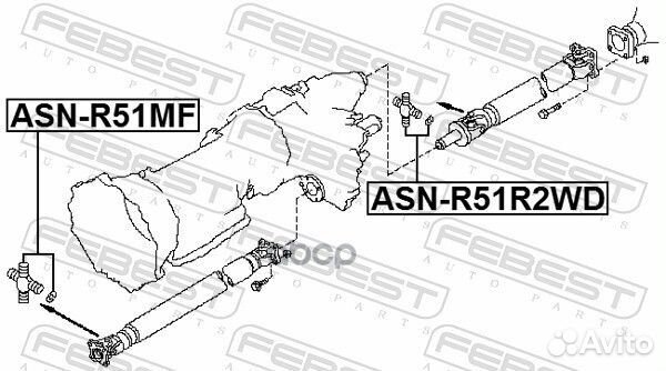 Крестовина кард.вала nissan pathfinder 05