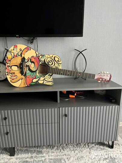 6 струнная гитара belucci (принт)