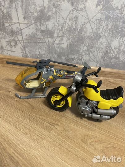 Игрушки - Мотоцикл и вертолёт