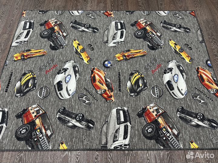 Палас детский 1.5х2 машинки