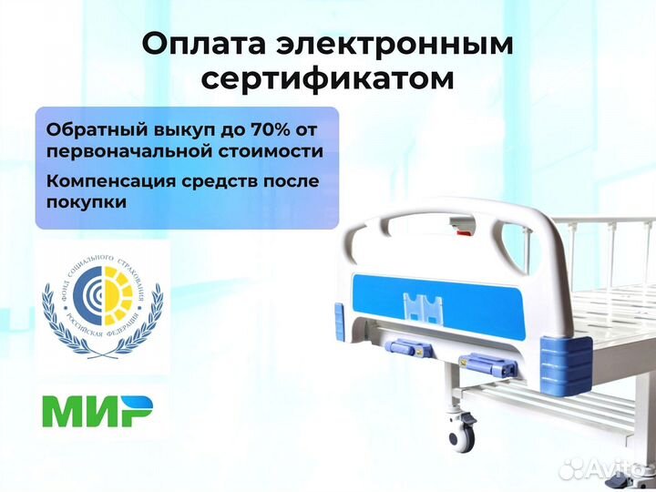 Кровать функциональная для ухода за больными