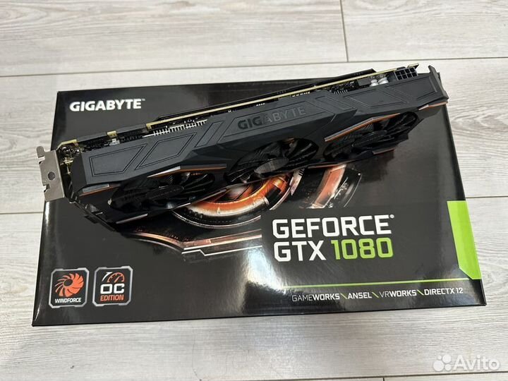 Gigabyte GTX 1080 WindForce OC 8гб