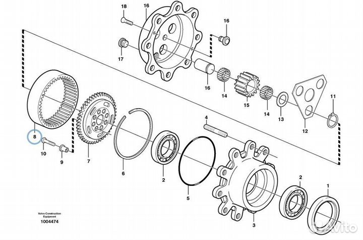 131824 Шестерня корончатая планетарного редуктора