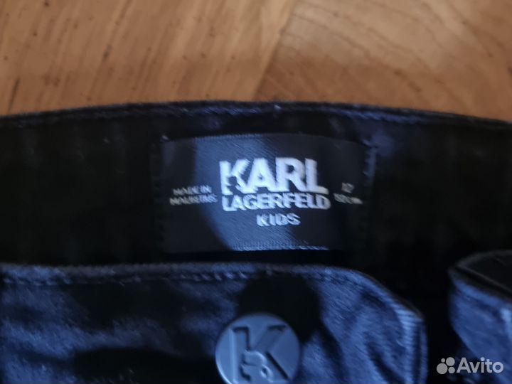 Джинсы на мальчика karl lagerfeld 150см