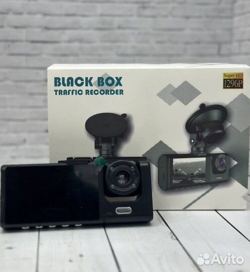 Видеорегистратор Black Box 3 в 1 Super HD 1296 P