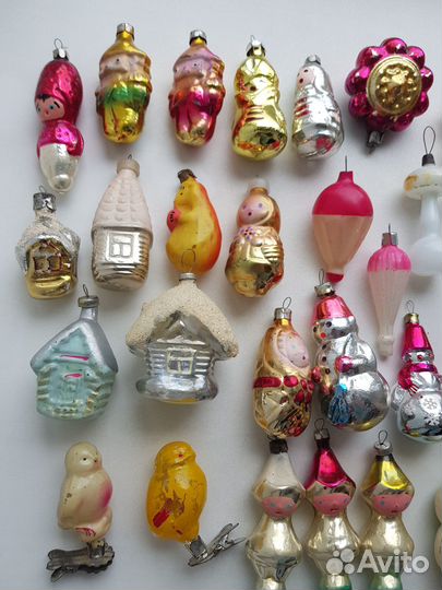 Новогодние елочные игрушки СССР. Цена за 1 штуку