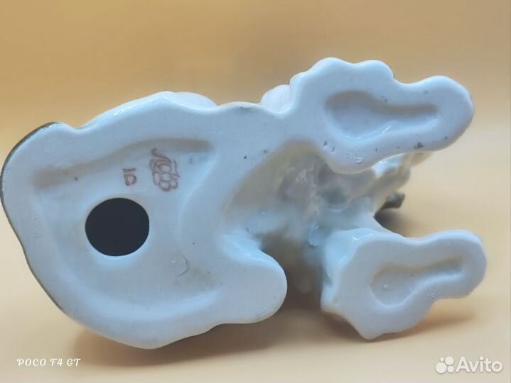 Фарфоровая статуэтка Спаниель лфз СССР