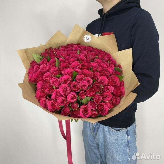 101 Роза Цветы Букеты 75 51 25 15 Розы Доставка