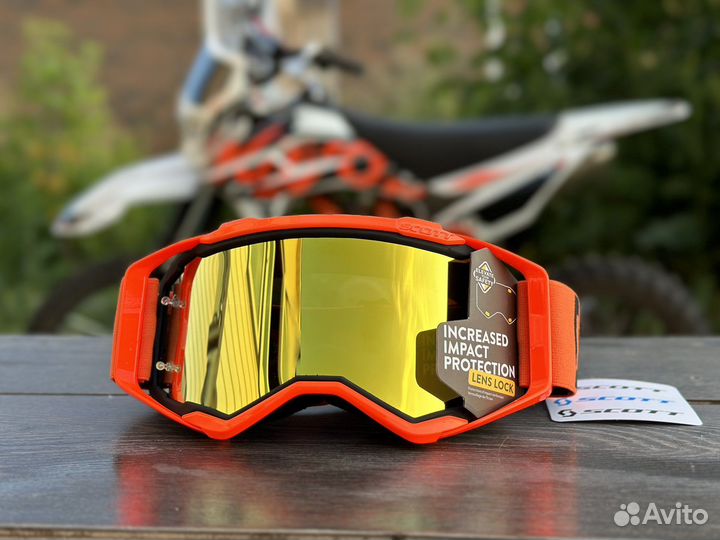 Очки для мотокросса scott 100 fox