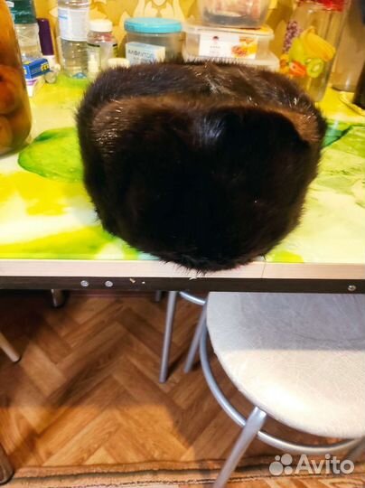 Норковая шапка мужская 59 60