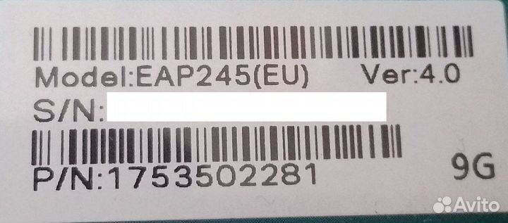 Точка доступа Wi-Fi TP-Link EAP245 v4 (AC1750)