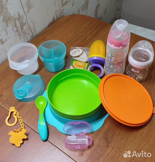 Детская посуда бутылочки nuk