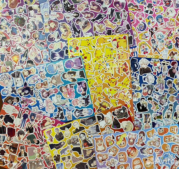 Наклейки А4 аниме/комикс/ k-pop