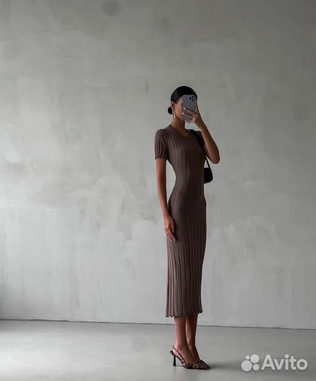 Платье трикотажное