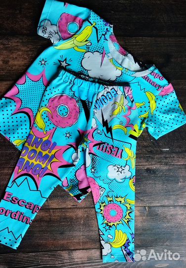 Костюмы, футболки, лосины на девочек