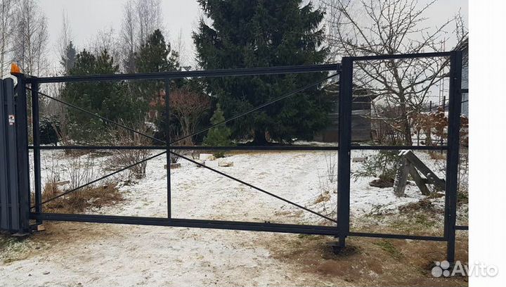 Откатные ворота - каркас