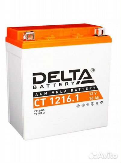 Аккумулятор Delta CT 1216.1 для квадроцикла