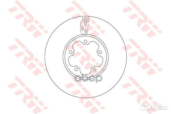 Диск тормозной перед прав LCV DF6781S TRW