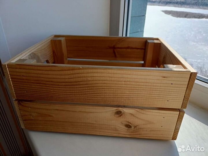 Ящик Икея кнагглиг, деревянный